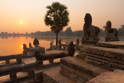 cambodia srah srang angkor sunrise
