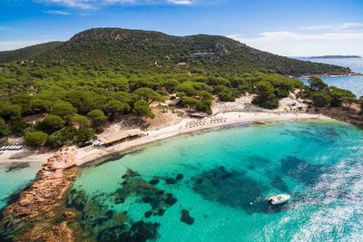 Palombaggia beach in Corsica Island