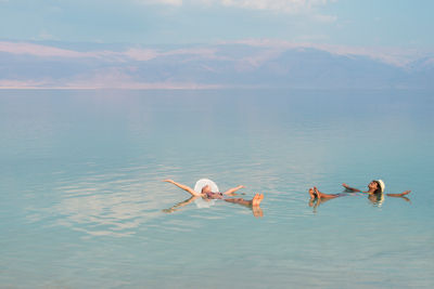 dead sea floating