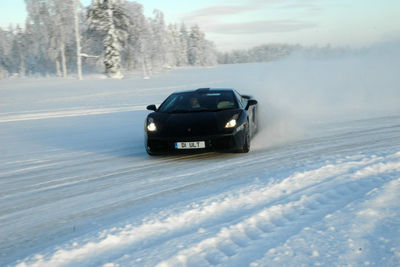 Car on Ice Fields