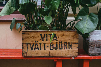 Sign outside of Shop