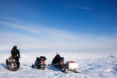 Snowmobiling in Svalbard