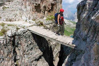 Walking in the Dolomites, Italy