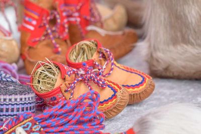 Sami shoes close up