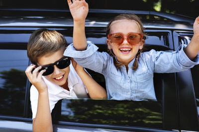 Children in car