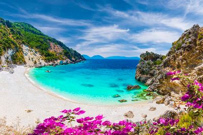 beach on lefkada island
