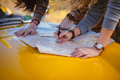 women road trip map