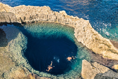 snorkelling blue hole gozo