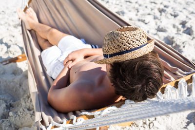 Man in Hammock