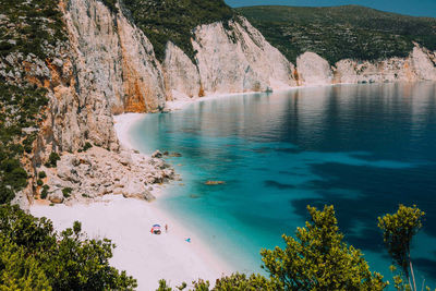 beach lagoon kefalonia greece