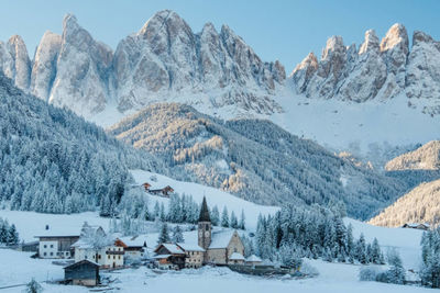 Village in the Dolomites, italy