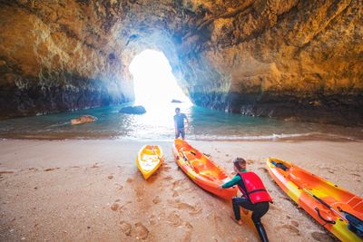 family kayaking algarve portugal