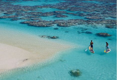 Paddle Boarding on Tetiaroa Private Island