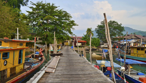 fishing Boats in Pangkor Laut Harbour