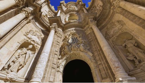 The Doorway of the Cathedral on Plaza de la Reina