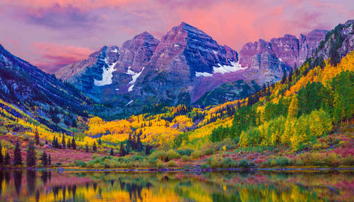 Colorado Mountain at Sunset