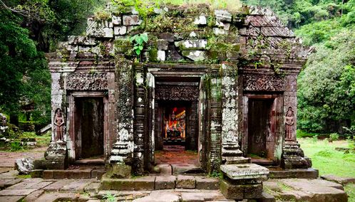 Overgrown temple, Laos