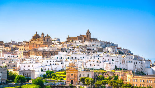 ostuni white skyline in puglia italy