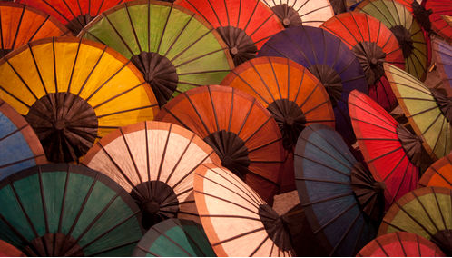 Colourful Parasols