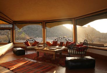 Sunlit Lounge at Saruni Samburu