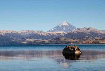 Lake and Snowcapped Mountain