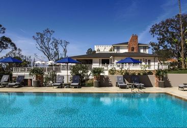 The pool at El Encanto, luxury hotel in Big Sur