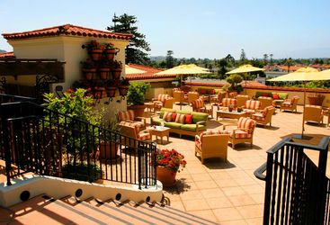 Roof terrace at Canary Hotel, luxury hotel in Santa Barbara