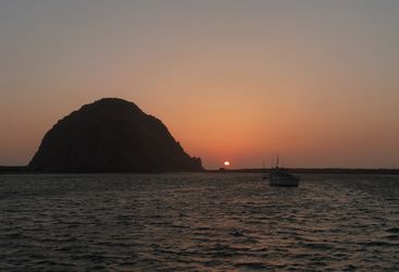 Sunset at Anderson Inn, luxury hotel in Morro Bay, Big Sur