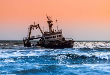 Shipwreck at Skeleton Coast