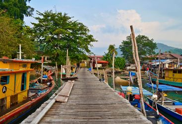 fishing Boats in Pangkor Laut Harbour