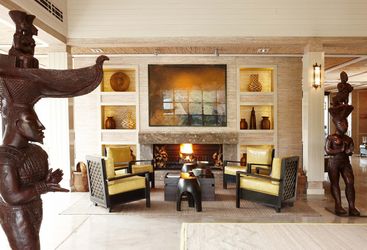 Reception lounge at Delaire Graff Estate, luxury hotel in South Africa