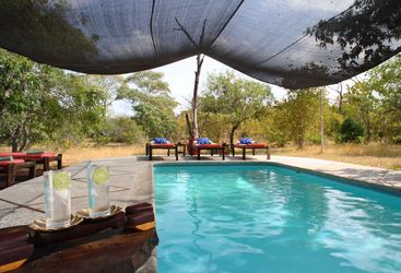 The camp pool at Siwandu, luxury camp in Tanzania