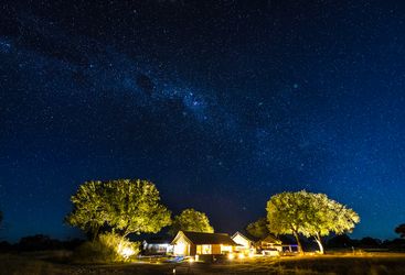 Linkwasha camp and milky way