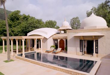 Pool Pavillion at Amanbagh, luxury hotel in India