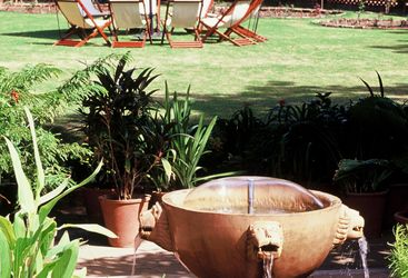 Garden at Rohet Garh, luxury hotel in India