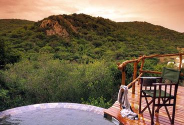 Pool with view at Phinda, luxury hotel in South Africa