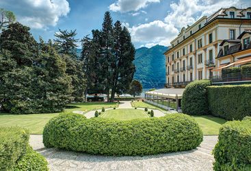 Garden at Villa D'Este, luxury hotel in Italy