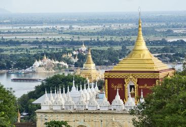 Mandalay temple roofs