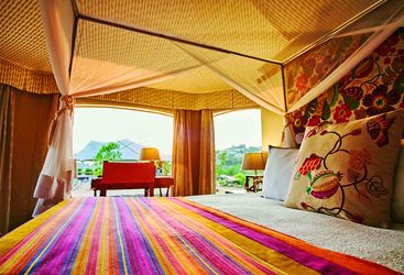 Tent interior