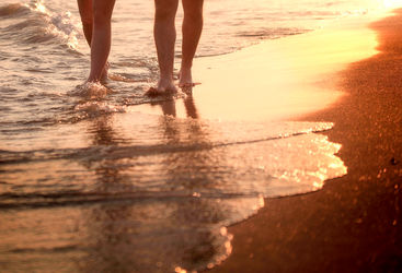 Honeymoon beach walk