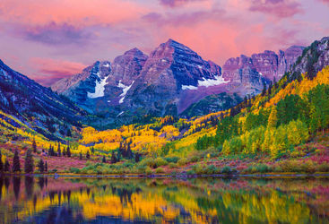 Colorado Mountain at Sunset