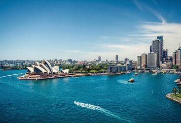 Aerial of Sydney Opera House