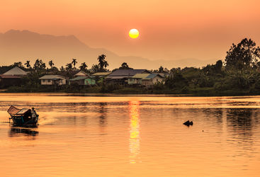 Sunset river views