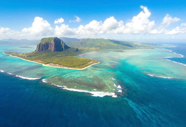 Aerial of Mauritius