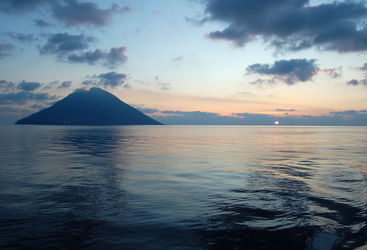 Italy island sunset