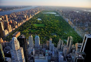 Central Park aerial view