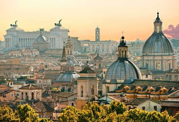 Rome city skyline