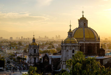 Mexico city skyline