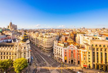 Madrid aerial view