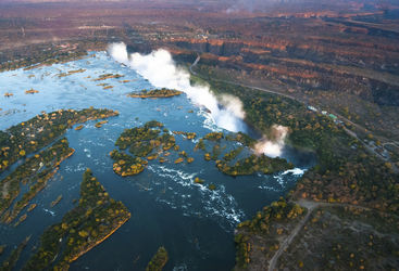 Victoria Falls Aerial View